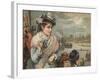 Lady Watching the Oxford and Cambridge Boat Race, C 1890-null-Framed Giclee Print