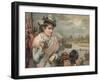 Lady Watching the Oxford and Cambridge Boat Race, C 1890-null-Framed Giclee Print