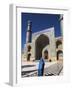 Lady Wearing a Blue Burqua Outside the Friday Mosque (Masjet-E Jam), Herat, Afghanistan-Jane Sweeney-Framed Photographic Print