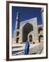 Lady Wearing a Blue Burqua Outside the Friday Mosque (Masjet-E Jam), Herat, Afghanistan-Jane Sweeney-Framed Photographic Print