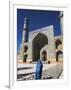 Lady Wearing a Blue Burqua Outside the Friday Mosque (Masjet-E Jam), Herat, Afghanistan-Jane Sweeney-Framed Photographic Print