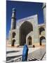 Lady Wearing a Blue Burqua Outside the Friday Mosque (Masjet-E Jam), Herat, Afghanistan-Jane Sweeney-Mounted Photographic Print