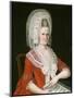 Lady Wearing a Large White Cap, c.1780-American School-Mounted Giclee Print