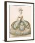 Lady Wearing Dress for a Royal Occasion, Design Attr. to Anvorious, Pub. April 1796-French-Framed Giclee Print