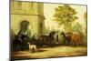 Lady Williams-Wynn's Favourite Phaeton, Ponies, Horses & Dogs at the Front Entrance at Wynnstay-Edward Lloyd-Mounted Giclee Print