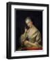 Lady with a Bird, 18th Century-Louis Michel Van Loo-Framed Premium Giclee Print