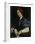Lady with a Book of Petrarch's Rhyme, 1528-Andrea del Sarto-Framed Premium Giclee Print