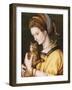 Lady with a Cat, C.1525-30-Francesco Ubertini, Il Bacchiacca-Framed Giclee Print