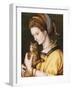 Lady with a Cat, C.1525-30-Francesco Ubertini, Il Bacchiacca-Framed Giclee Print