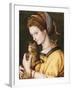 Lady with a Cat, C.1525-30-Francesco Ubertini, Il Bacchiacca-Framed Giclee Print