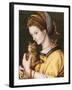 Lady with a Cat, C.1525-30-Francesco Ubertini, Il Bacchiacca-Framed Giclee Print