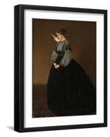 Lady with a Dove: Madame Loeser-John Brett-Framed Giclee Print