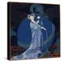 Lady With a Dragon-Georges Barbier-Stretched Canvas