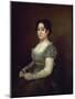 Lady With a Fan, 1806-1807, Spanish School-Francisco de Goya-Mounted Giclee Print