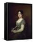 Lady With a Fan, 1806-1807, Spanish School-Francisco de Goya-Framed Stretched Canvas