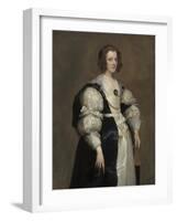 Lady with a Fan, c.1628-Anthony van Dyck-Framed Giclee Print