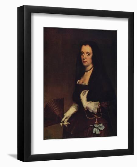 'Lady with a Fan', c1638-1639, (c1915)-Diego Velasquez-Framed Giclee Print