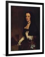 'Lady with a Fan', c1638-1639, (c1915)-Diego Velasquez-Framed Giclee Print