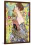 Lady with a Fan-Gustav Klimt-Framed Art Print