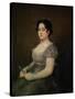 Lady with a Fan-Francisco de Goya-Stretched Canvas