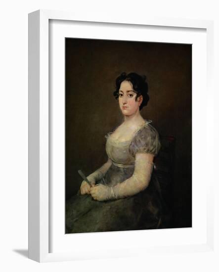 Lady with a Fan-Francisco de Goya-Framed Giclee Print