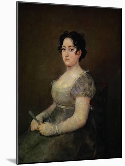 Lady with a Fan-Francisco de Goya-Mounted Giclee Print