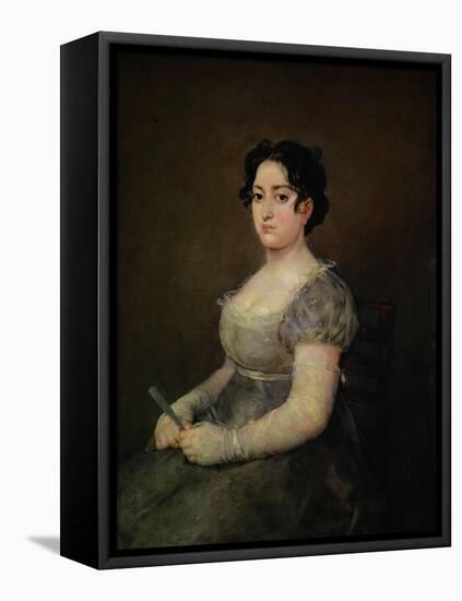 Lady with a Fan-Francisco de Goya-Framed Stretched Canvas