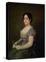 Lady with a Fan-Francisco de Goya-Stretched Canvas