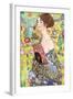 Lady with a Fan-Gustav Klimt-Framed Art Print