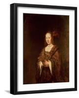 Lady with a Fan-Rembrandt van Rijn-Framed Giclee Print