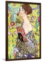 Lady with a Fan-Gustav Klimt-Framed Art Print