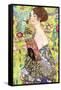 Lady with a Fan-Gustav Klimt-Framed Stretched Canvas