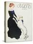 Lady with a Greyhound, Illustration from 'Jugend', 1906-German School-Stretched Canvas
