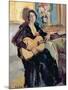 Lady with a Guitar, 1911-Konstantin A. Korovin-Mounted Giclee Print