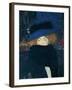 Lady with a Hat and a Feather Boa-Gustav Klimt-Framed Giclee Print