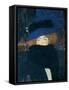 Lady with a Hat and a Feather Boa-Gustav Klimt-Framed Stretched Canvas