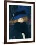 Lady with a Hat and a Feather Boa-Gustav Klimt-Framed Giclee Print