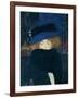 Lady with a Hat and a Feather Boa-Gustav Klimt-Framed Giclee Print