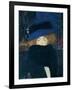 Lady with a Hat and a Feather Boa-Gustav Klimt-Framed Giclee Print