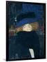 Lady with a Hat and a Feather Boa-Gustav Klimt-Framed Giclee Print