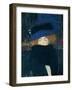 Lady with a Hat and a Feather Boa-Gustav Klimt-Framed Premium Giclee Print