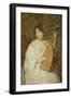 Lady with a Mandolin-Julian Alden Weir-Framed Giclee Print