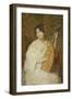 Lady with a Mandolin-Julian Alden Weir-Framed Giclee Print