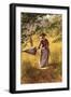 Lady with a Parasol-John George Brown-Framed Giclee Print