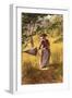 Lady with a Parasol-John George Brown-Framed Giclee Print