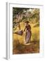 Lady with a Parasol-John George Brown-Framed Giclee Print