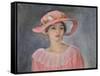 Lady with a Pink Hat-Henri Lebasque-Framed Stretched Canvas