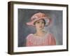 Lady with a Pink Hat-Henri Lebasque-Framed Giclee Print