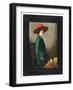 Lady with a Red Hat, 1918 (Oil on Canvas) (See also 219806)-William Strang-Framed Giclee Print