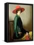 Lady with a Red Hat-William Strang-Framed Stretched Canvas